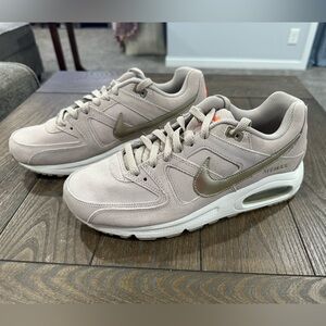 Nike Air Max Taupe and Metallic Sneakers